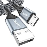 FEMORO USB to Micro USB Cable 10 ft Long 480Mbps Data Transfer & 12W Charging, Micro USB 2.0 Charger Cord for PS4 Old Android Phones Kindle Tablets Raspberry Pi 3 and More