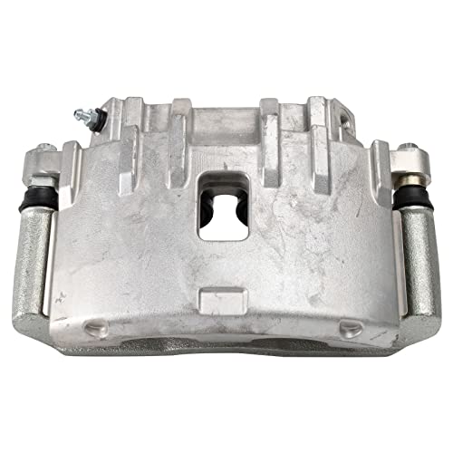 Image of TRQ Front Driver and Passenger Side Brake Caliper Set Caliper Brackets Compatible with 2004-2009 Cadillac SRX 2006-2007 Cadillac CTS 2006-2008 STS 2008 STS Platinum