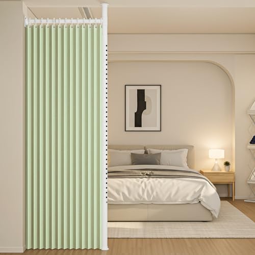 TRAGLO �˂����� �p�[�e�[�V���� ���ς莮 �����d�؂�J�[�e�� ����210cm�`310cm �L�k�\ ���ς�_ ������ �ډB�� �Ԏd�؂� �Ռ��ƒf�M ��j��ݒu ���r���O�E�Q���E�����p�A���t���ȒP(��,��3.1m�`3.6m)