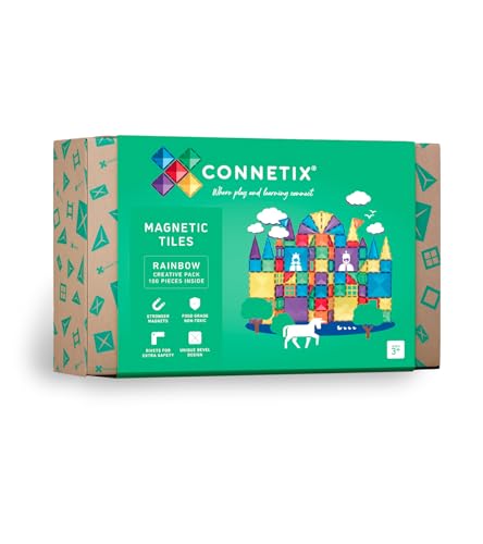 Image of Connetix Rainbow Creative Pack, 100 Pieces