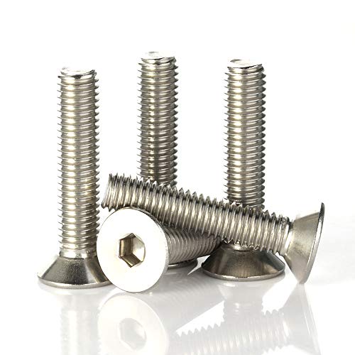 Bykonh 5/16-18 X 1 Inch Flat Head Socket Cap Screws Countersunk Bolts, 304 Stainless Steel 18-8 thumb #7