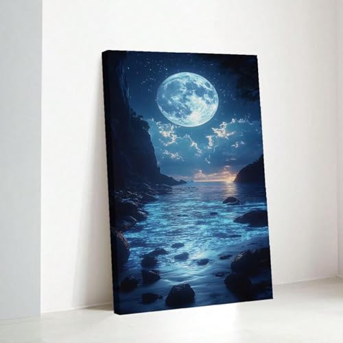 Toile murale paysage marin petit espace tableau cadre 21x30