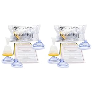 LifeVac Home Kit 2 Pack – Portable Suction Rescue Device, First Aid Kit for Kids and Adults, Portable Airway Suction Device for Children and Adults