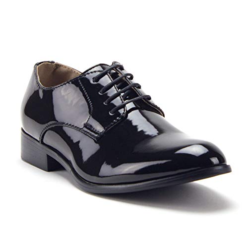 Men's Classic Patent Leather Formal Tuxedo Oxfords Dress Shoes