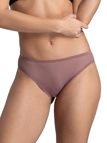 Image of Fruit of the Loom Women's 6 Pack Microfiber Hi-Cut Panties (Colors and Prints May Vary)