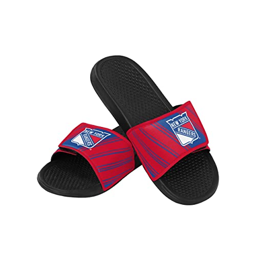 FOCO NHL New York Rangers Men's Legacy Sport Slide Slippers, X-Large, Team Color