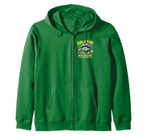 Niñas Viaje Nueva Orleans En Mi Mardi Gras Era Lip Fun Novedad Sudadera con Capucha