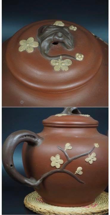 中国古美術、紫泥急須セット茶壺 （◇旧家蔵出◇古美術 中国古玩