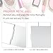 G2PLUS Portable Folding Vanity Mirror, Ultra-Slim Aluminum Shell Travel Mirror, 4x6 Inch Small Mirror for Travel, Bathroom, Makeup, Beauty, Grooming