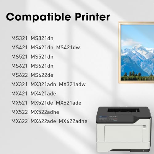 Image of 56F1000 Toner Cartridge Black Compatible with Lexmark MS321 MS421 MS521