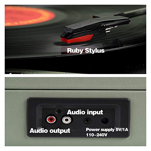 UQTE Lecteurs DVD Portable Valise phonographe Vinyle phonographes Bluetooth 5.0 33 45 78 Tours phonographe Retro Record… - Les Beatles, Paul McCartney, John Lennon, RIngo Starr, George Harrison UQTE Lecteurs DVD Portable Valise phonographe Vinyle phonographes Bluetooth 5.0 33 45 78 Tours phonographe Retro Record… – Image 4
