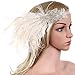 Produktbild BABEYOND Damen Stirnband Flapper 1920s Stil Stirnband mit Pfau Feder Inspiriert von Der Große Gatsby Party Accessoires für Damen