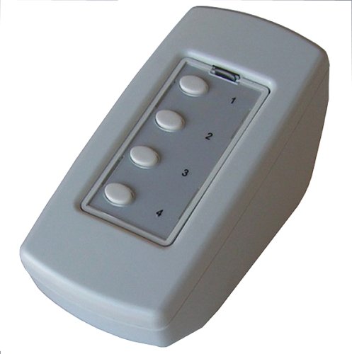 Simply Automated US2TP11 Pre-Configured Series Tabletop Controller with 4-Buttons, White