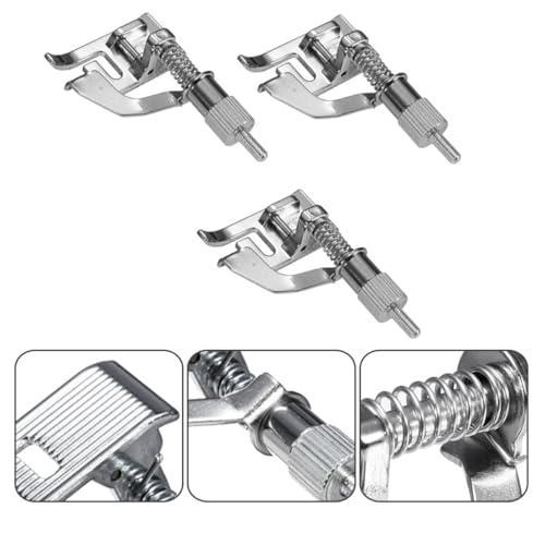 Set 3 Piezas Pies Prensatelas Metal Máquina de Coser miniatura 7