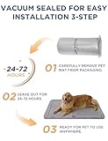 Joydeco Hundematte 89x58cm - Reversibles waschbares Hundebett mit weichem Fleece, Flache Unterlage für Hundebox & Käfig - Für große, mittelgroße & kleine Hunde- Dunkelgrau