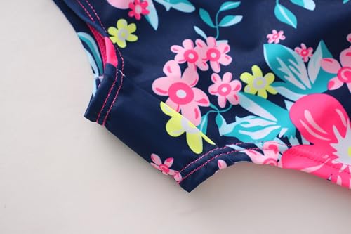 Image of Akokvlar Girl One Piece Swimsuit with Skirt Bathing Suit Swimwear 3-16Y