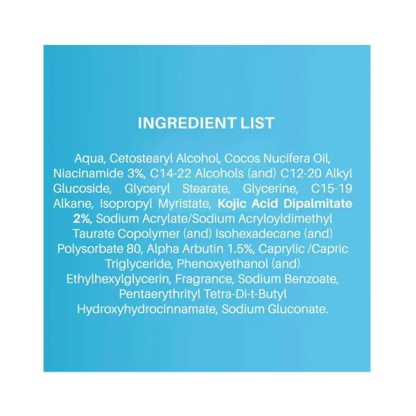 Image of DERMDOC 2% Kojic Acid Glow Fusion Formula Night Cream (12 gm pack of 2) | Skin Brightening I Targets Pigmentation I With Niacinamide & Alpha Arbutin