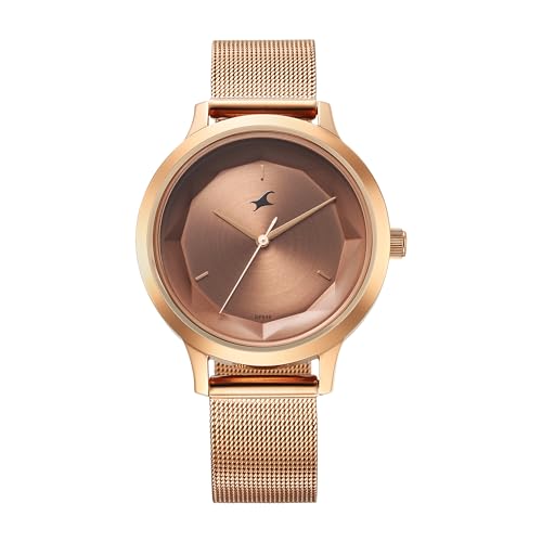 Fastrack Fleek Quartz Analog Rose Gold Dial Stainless Steel Strap Watch for Girls-6210WM04 (B0CYT7FQBR) Amazon Price History, Amazon Price Tracker