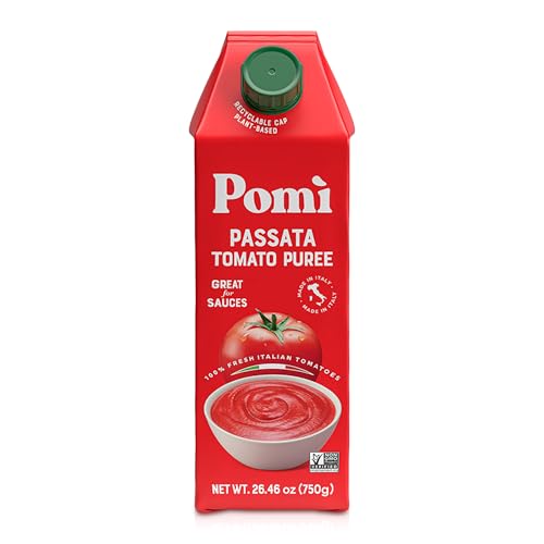 Pomì Finely Chopped Italian Tomatoes 26.46oz (Pack of 12) - 100% Fresh Flavor in BPA-Free Carton - Perfect for Sauces, Pasta, Pizza & More, Non-GMO, Gluten-Free, Clean Eating Canned Alternative