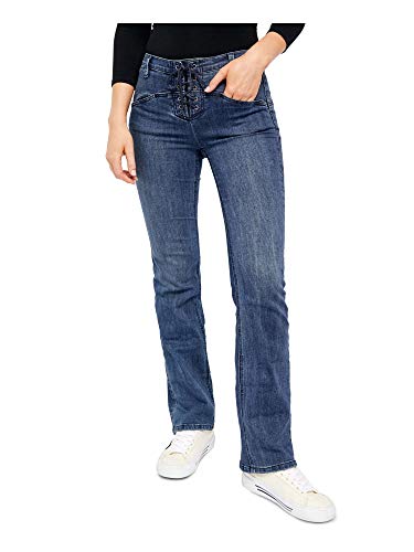 Jean bootcut Eva Free People bleu baltique en dentelle taille 25 pour femme
