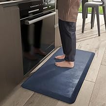 Color&Geometry Anti Fatigue Floor Comfort Mat 3/4 Inch Thick 20"32" Perfect for Standing Desks, Kitchen Sink, Stove, Dishwasher, Countertop, Office or Garage, Dark Blue