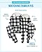 The Children's Place,Family Matching Chirstmas Holiday Fleece Pajamas Sets, Adult, Big Kid, Toddler, Baby,Kids - Onesie,BLK/WHT BUFF,X-Large