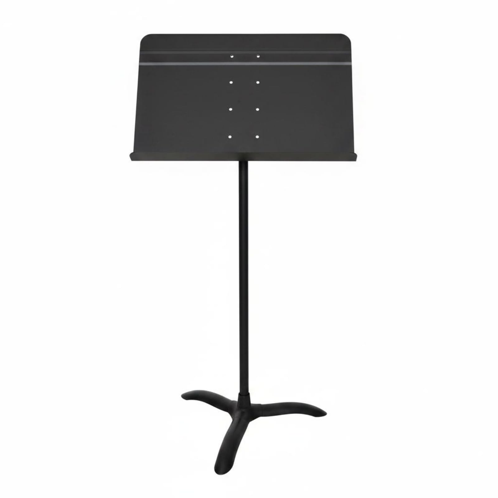Musicale Regolabile in Metallo con, Supporto Per Spartiti Con Piastra In Alluminio E Asta Singola Corta Altezza Seduta 100-155 Cm