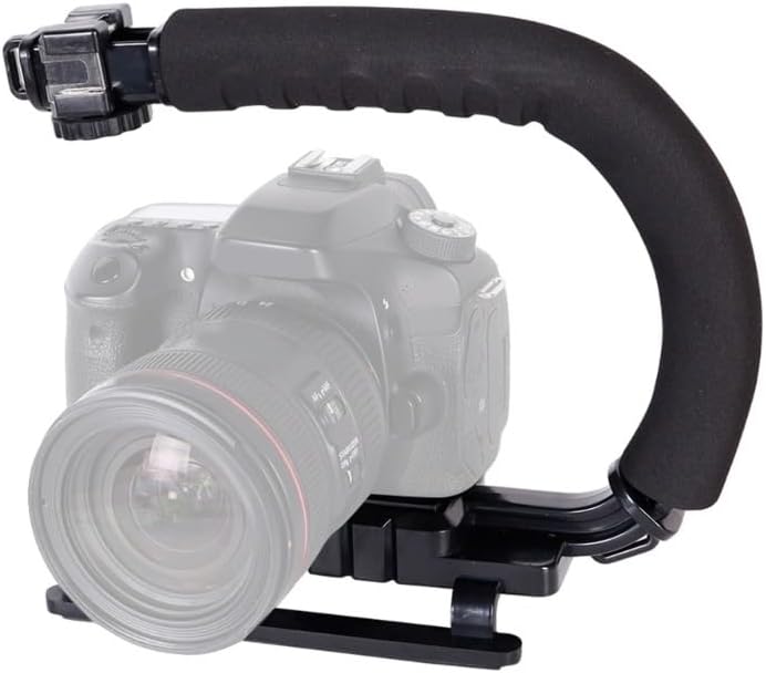 Lightweight Camera U-Grip Stabilizer with Nonslip Design for Stable Photos and Videos