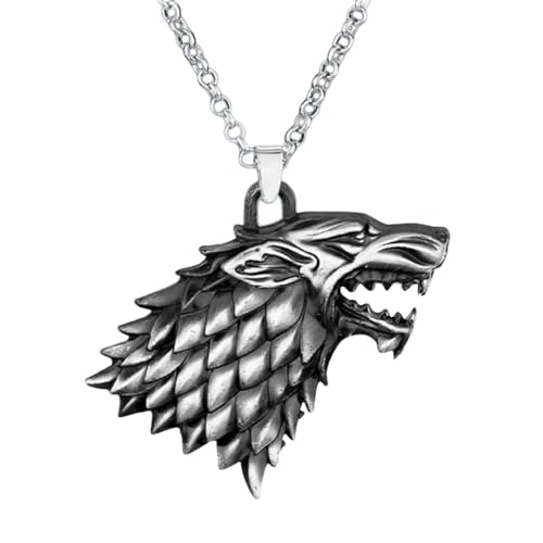 Colgante de cabeza de lobo enojado para regalar a fans de anime