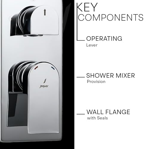 Image of Jaquar Aquamax Exposed Part Kit for Single Lever Shower Mixer with 3-Way Diverter - High Performance Replacement Parts for Optimal Shower Control, Chrome Finish