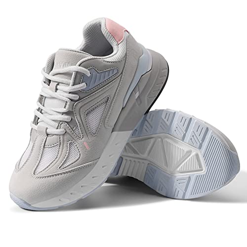 Fitville Damskie Buty Do Biegania Bardzo Szerokie Buty Do Chodzenia Buty Treningowe Szerokie Buty Sportowe Buty Fitness Buty Trampki Buty Na Zapalenie Powięzi Podeszwy Różowy 37 EU Szerokie