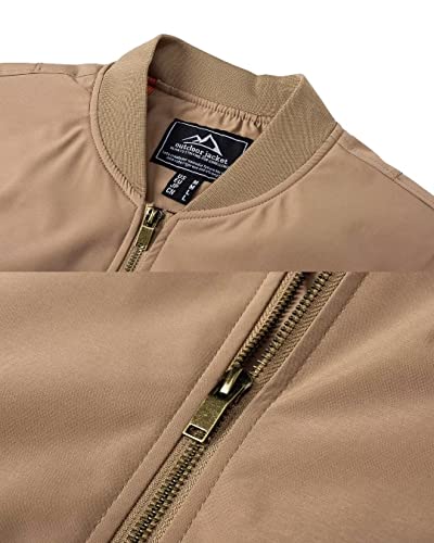 Kefitevd Windbreaker Jcoat For Men Casual Warm Winter Coats Mens Softshell Jacket Baseball Jackets Quilted Puffer Bomber Jacket Men #TOP3