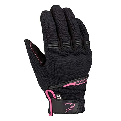 BERING Motorradhandschuhe LADY BORNEO Schwarz/Fuchsia, Schwarz/Fuchsia, T6