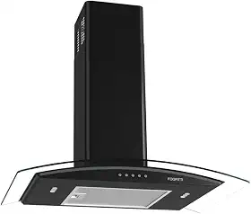 Coifa de Parede Vidro Curvo, Fogatti 70cm, 110V Teclado Mecânico Black