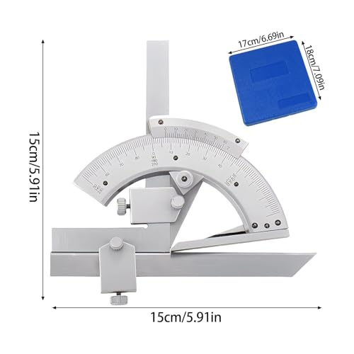 Transportador Vernier de Metal para Ángulos 0-320° miniatura 5