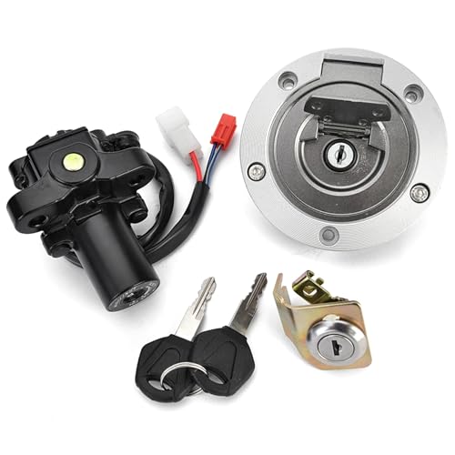 Kit cerraduras moto para Yamaha YZF R6 interruptor encendido y tapa tanque combustible 3