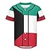 Vnurnrn Kuwait Flag Mens Baseball Button Down Jersey Hipster Hip Hop T Shirts