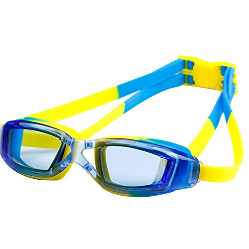QQSS Schwimmbrille für Kinder, Klare Sicht Anti Fog Schwimmbrillen UV-Schutz Kinderbrille (Unter 15 Jahren) Cover