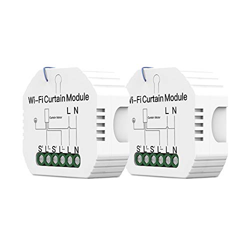 DECDEAL 2 Pcs 90-250 V Módulo de Interruptor de Cortina WiFi APP Controle Remoto Controle de Voz Com