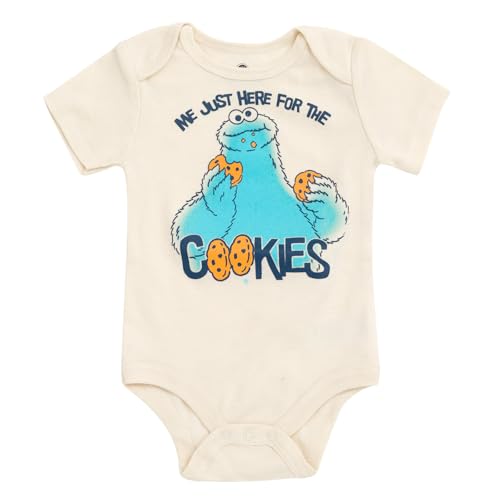 Sesame Street Baby Bodysuit, Shorts and Baseball Cap 3 Piece Outfit Set Newborn to Infant Sizes (Newborn - 24 Months)4