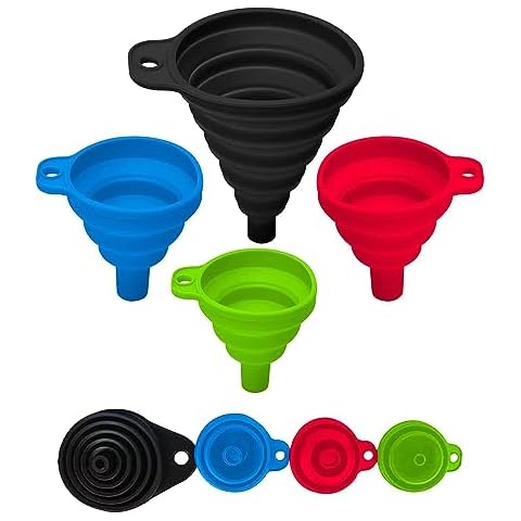 VIGOR PATH Silicone Collapsible Kitchen Funnel Set Cover