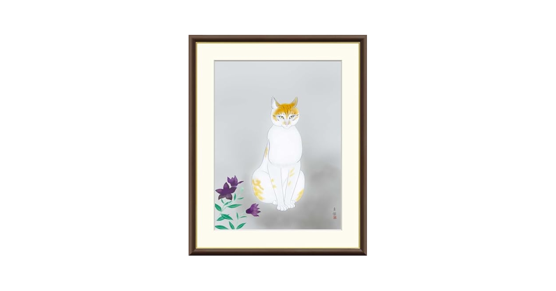 Amazon.co.jp: 小林古径 「猫」 高精細ジクレー版画 日本の名画