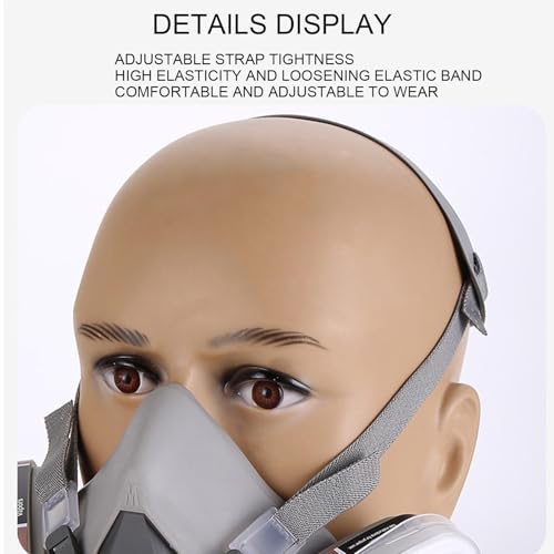 Máscara de respirador de poeira, respirador de poeira de cobertura facial,Máscara respiratória reuti