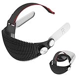 SHEAWA for Meta Quest 2 ヘッドストラップ ヘッドバンド 重みを減少 寝ながらVR 快適 圧力分散 シリコンゴム 互換品 アクセサリー (ブラック) image