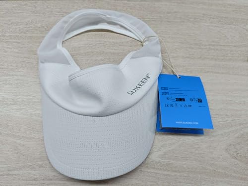 Sukeen Sun Visor Hat, UPF 50+ UV Sun Protective, Running Golf Hat, Cooling Elastic Visor with Breathable Sweatband, Sport Cap for Tennis Cycling Gery Grey - Image 11