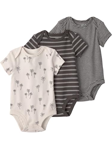 Image of little planet by carter's Unisex Baby 3-pack Short Sleeve Bodysuits Made With Organic Cotton