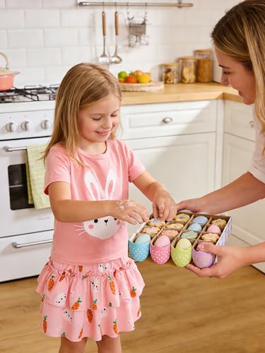 Image of Little Girls Skirt Set - 2 Piece Short Sleeve Top Shirred Tiered Skirt Outfit Girls Spring Summer Clothes 3-8 Years