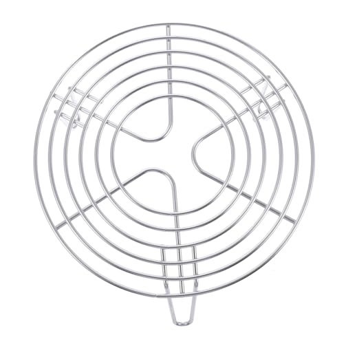 FUNNETOYU ステンレス製蒸し台 高耐久丸形スチーマースタンド 高さ 調理用エッグクッキングスタンド 多機能蒸しラック 圧力鍋対応家用