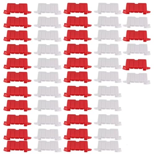 XAQRYQO Piezas para Coches RC Race para Mini RC Drift para Racing Car Track Set Obstáculo Campo Valla Runway Racetrack 50 Piezas Barreras De Carretera Accesorios Decorativos