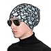 QHWLR Silver fish scale print Fashion Knit Hat Casual beanie hat Unisex Hat sports hat Headwear Elastic travel